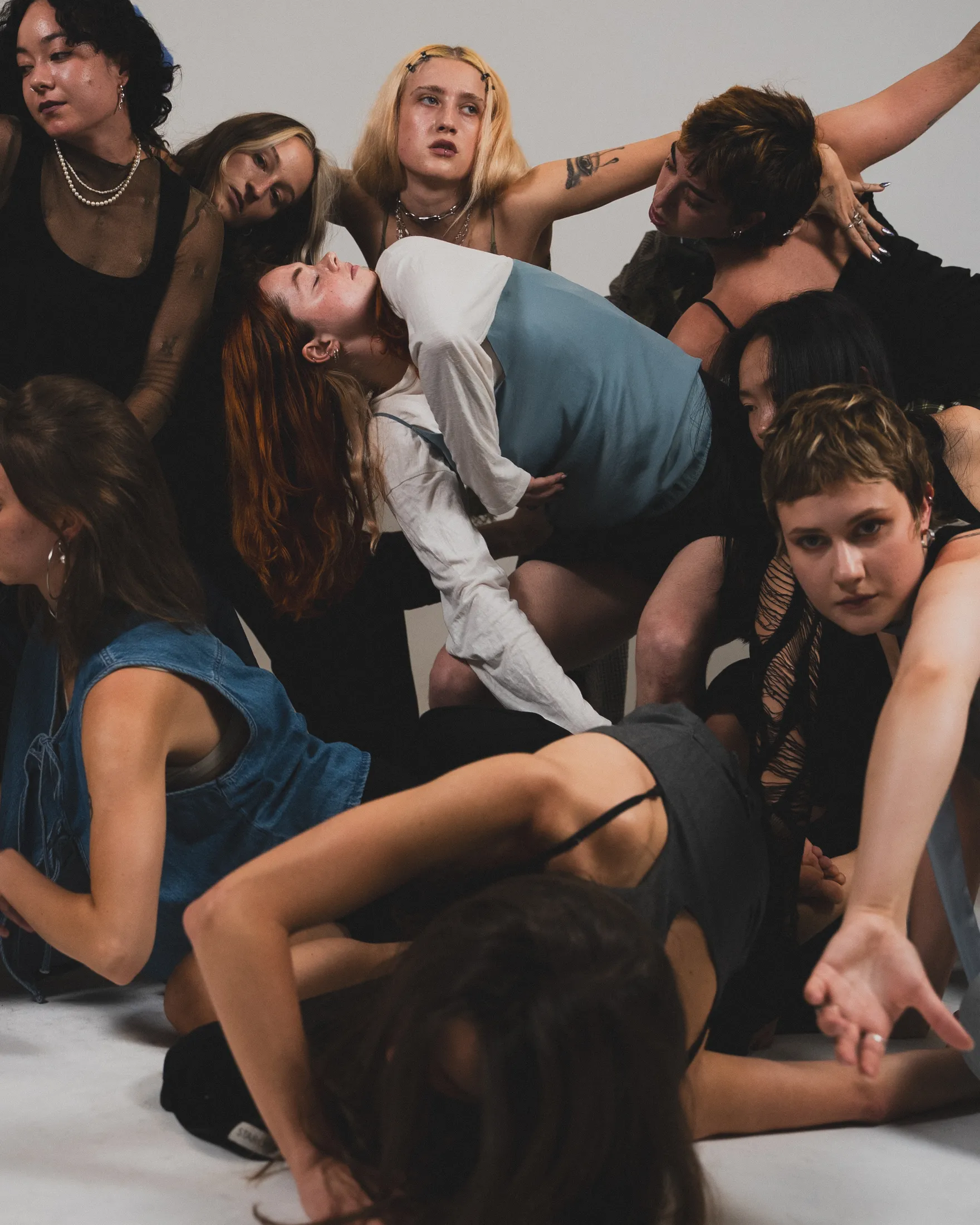 Awake Crew dancers in an ensemble formation